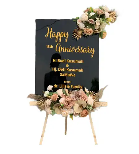 Papan Bunga Akrilik Tawar